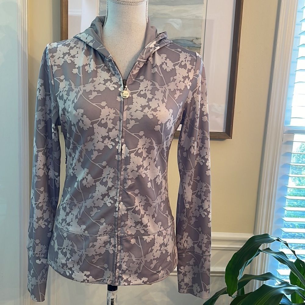 Lole Floral Print Zip-Up Sport Jacket